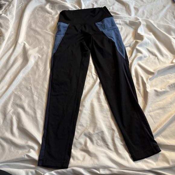aerie Pants - Aerie Chill. Play. Move. Women's Colorblock‎ Ankle Leggings Stretch Pockets S